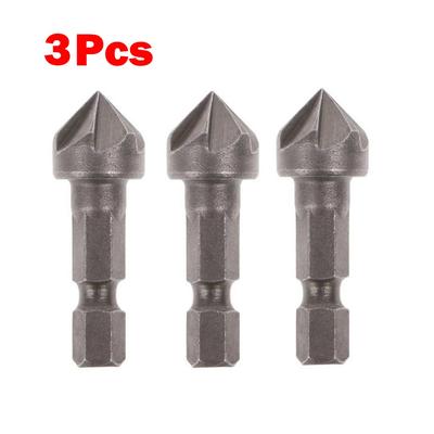 Brocas de 5 flautas 36 mm de comprimento 45# Aço 5 flautas 90 graus