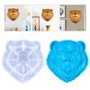Wild Bear for Head Pendant Resin Mold Animal Silicone Molds DIY Wall Art Decor Mold Bear for Head Hanging Pendant Mold C