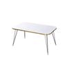 Coffee Table Kr Black Wire Legs Gold Cream