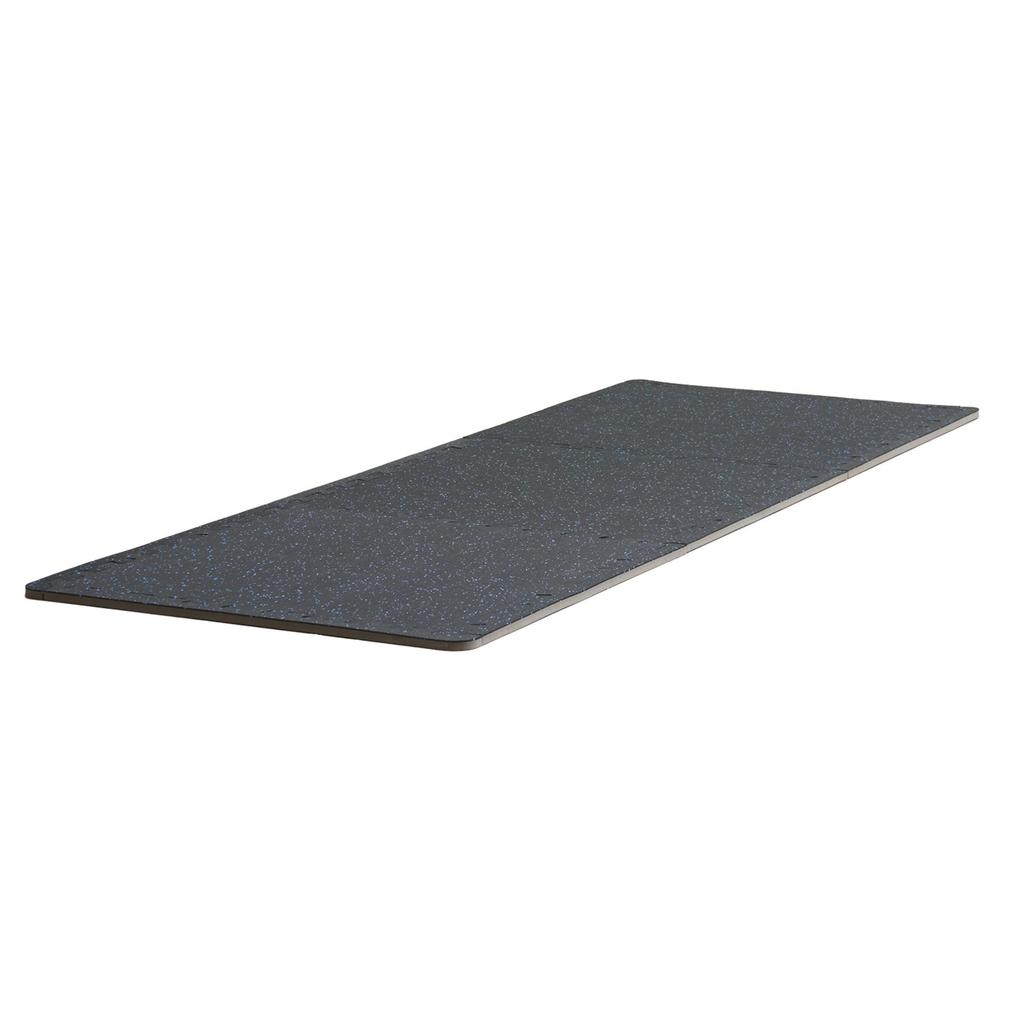 VEVOR 0.56 Inch Thick Gym Floor Mats, 25 Tiles Rubber Top with EVA Foam, 25" x 25" Gym Flooring Workout Mats with 100sq.ft Coverage