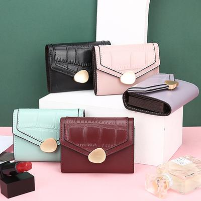 Ladies Genuine Leather Stone Grain Coin Purse Anti-Theft Credit Card Holder Multi-Function Multi-Card Id Card Holder