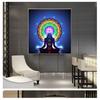 Buddha Statue Meditation 7 Chakra Mandala Psychedelic Yoga Boho Wall Art Paintings Décor Canvas Posters Prints Indian
