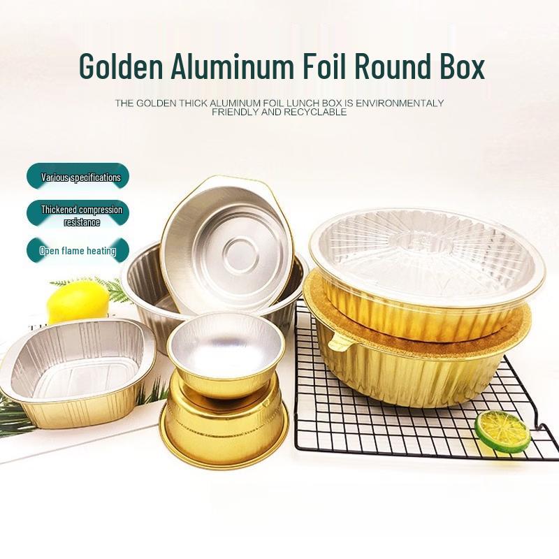 MDNG Disposable Thickened Aluminum Foil Containers with PP Lids