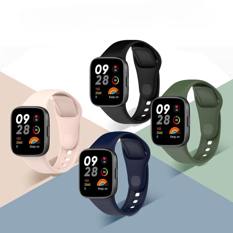 Silicone Strap For Redmi Watch 3 Active Replacement Bracelet For Xiaomi Mi Band Watch3 Active Breathable WristBand Strap Belt