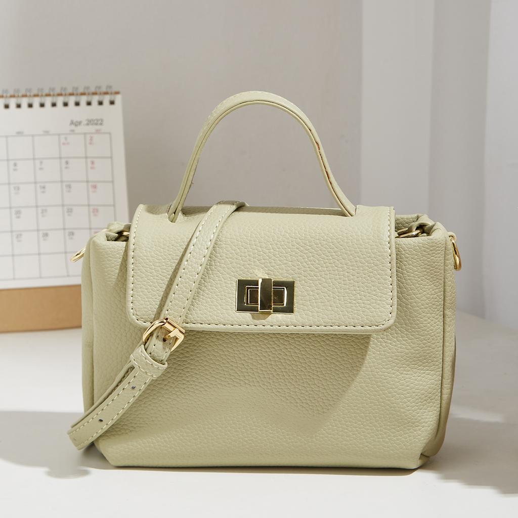 Monochromatic Textured Shoulder Bag for Women Small Square Bag Female Bag New