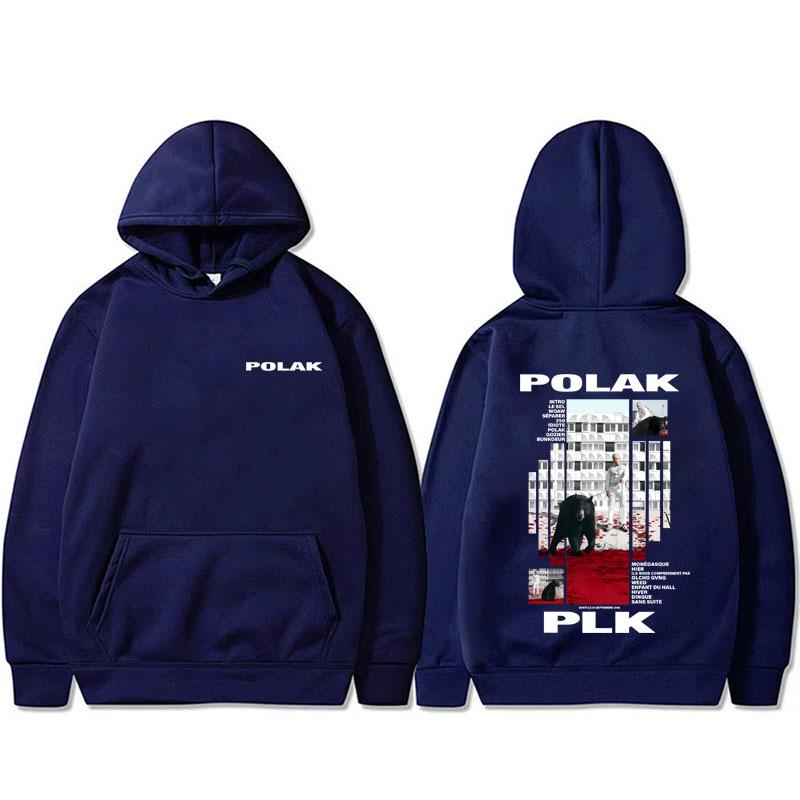 Rapper Plk Polak Graphic Hoodie Man Vintage Casual Oversized Pullover Men's Women's Hip Hop Fashion Pop Music Hooded Sweatshirt