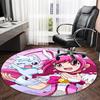 1pc Pretty Cure2 Print Round Carpet Chair Round Carpet Suitable for Bedroom Living Room Home Decorative Carpet
