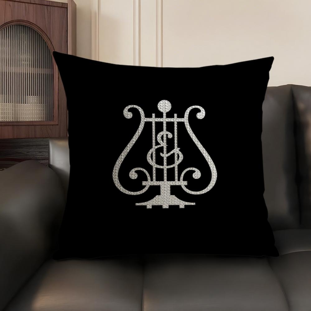S-Steinway & S-Sons Cushion Cover Summer Breathable Linen Organic Fabric Double-Sided Printing Sofa Pillow Case Home Decor