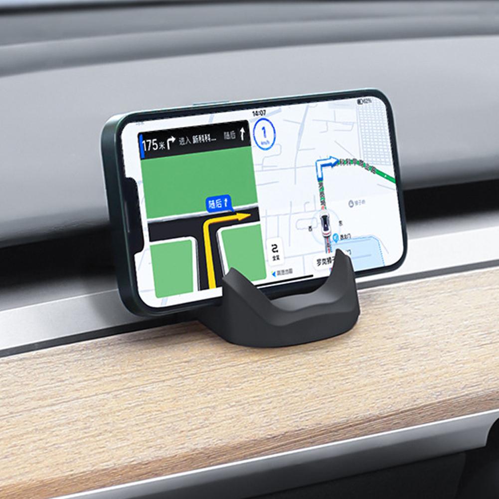 Suport Auto Telefon Fără urme Clip-on Pentru Bord Gură de Ventilație Cauciuc Siliconic Lichid Pentru Tesla Model 3 Y Highland 2017-2025