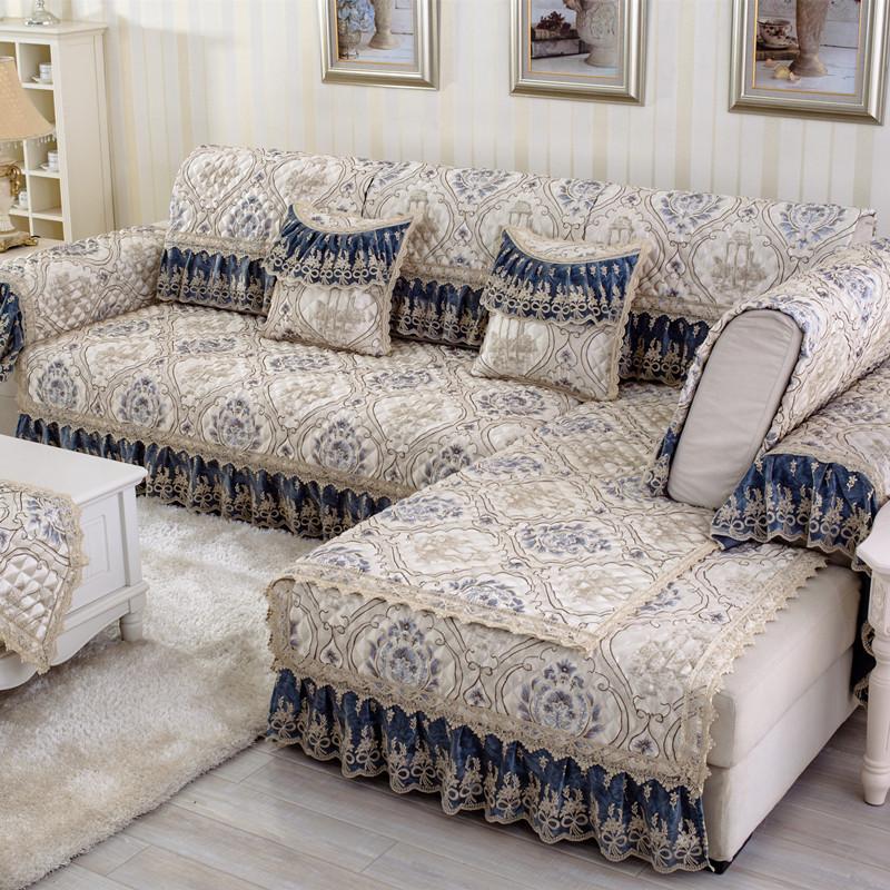 

Европейская мода кружево жаккард диванные подушки простые современные четыре сезона тканевый чехол для дивана 60*60+18cm