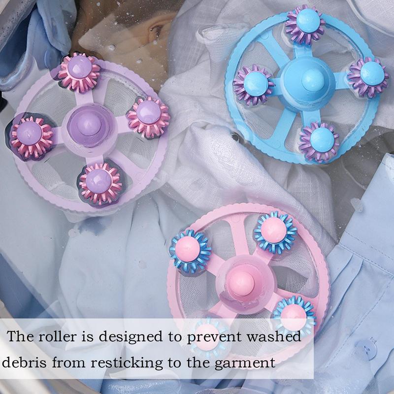 Hair Remover For Laundry 3X Lint Catcher Mesh Bag Conical Reusable Floating Hair Filtering Mesh Removal Lint Cleaning Tool For