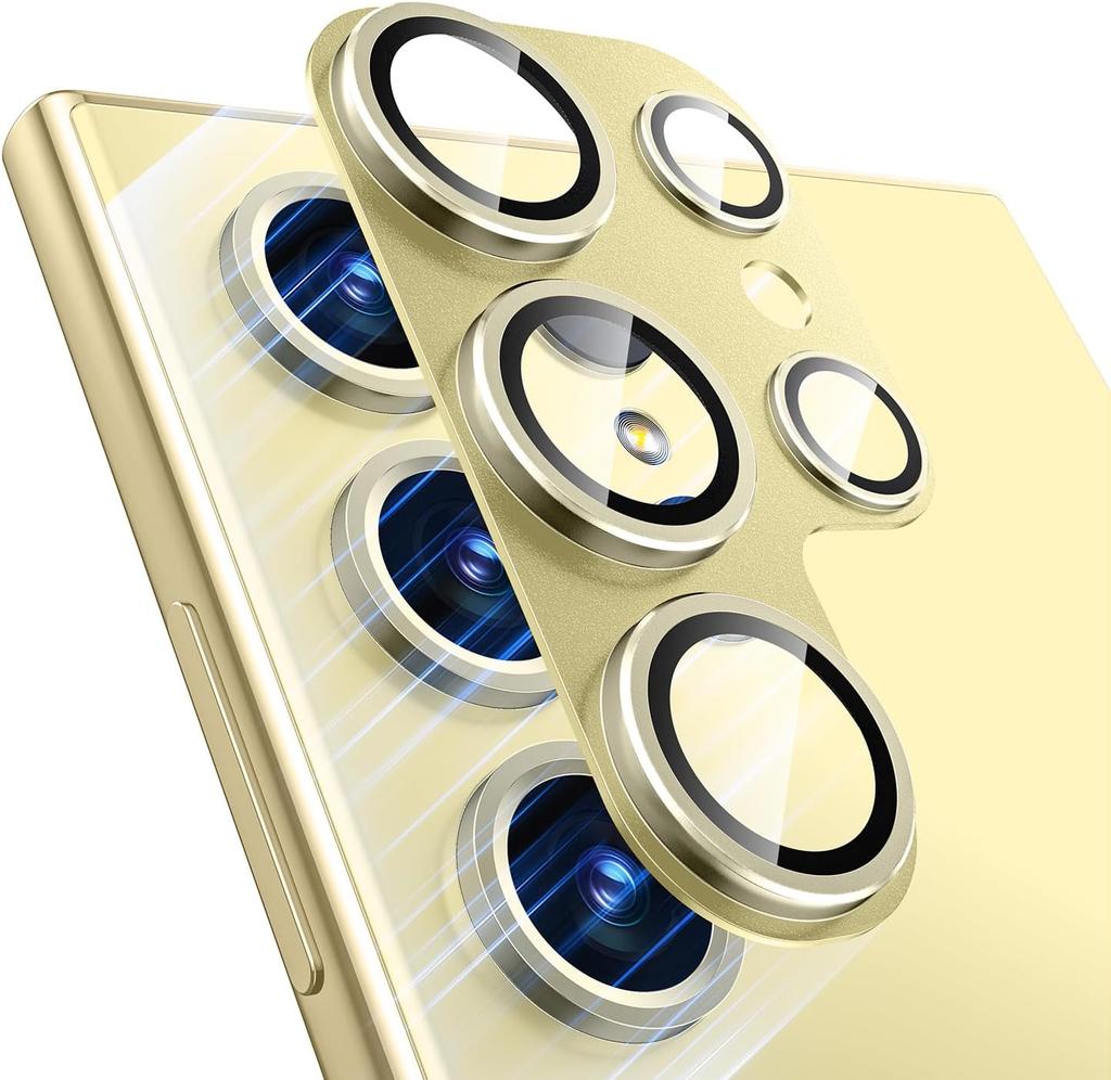 Kovový ochranný kryt objektivu fotoaparátu pro Samsung Galaxy S24 S22 Ultra S23 Plus S24Ultra S24Plus S24+ Kryt objektivu ze skla Příslušenství