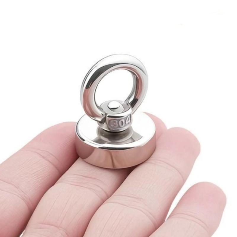 1Pcs N52 Heavy Duty Rare Earth Magnet D25/42Mm Super Strong Neodymium Fishing Magnet With Countersunk Hole Eyebolt