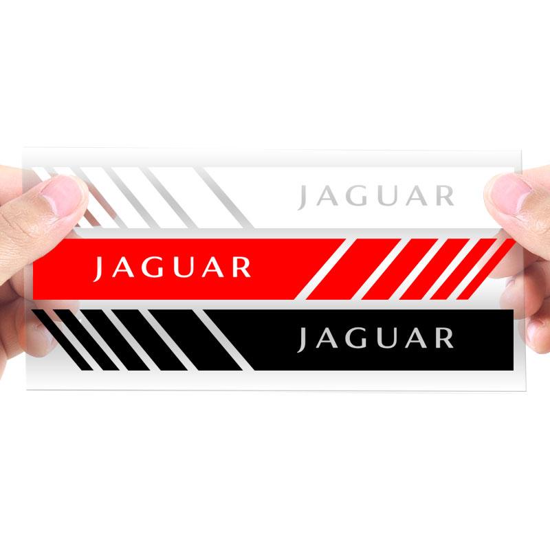2 stuks Auto PVC Streep Racing Strepen Achteruitkijkspiegel Stickers Voor Jaguar XF XE XJ XJ8 X351 F Pace X Type F Type Ketting Tijera Kleding Sleutelhanger
