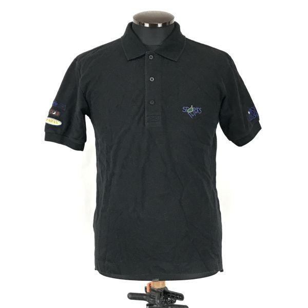 PAPAS GOLF / Short Sleeve Polo Shirt [Men’s S / Black] Golf Wear(USED)