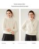 Cozy Cashmere Semi-High Neck Sweater: Slim Fit, Long Sleeve, Short, Loose Pullover - Perfect for Autumn/Winter