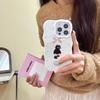Korean Style Bow Cat iPhone 16 Pro Max/17/13/14 Case & Screen Protector
