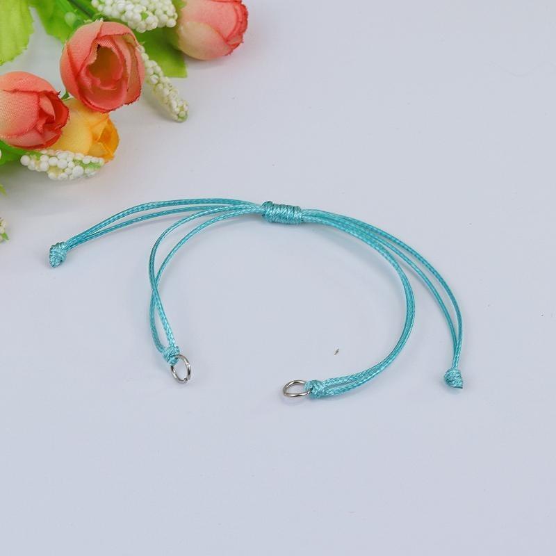 Wax rope woven bracelet DIY accessories Male and female couples adjustable work in progress Weaving bracelet accessories