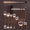20 Pcs Makeup Brushes with Gift Box, Double-End Multi-functional Makeup Brushes for Blending Liquid Powder Concealer Cream Blush Buffe