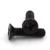 Blackened Countersunk Phillips Head Machine Screws - Miniature Flat Head for Electronics