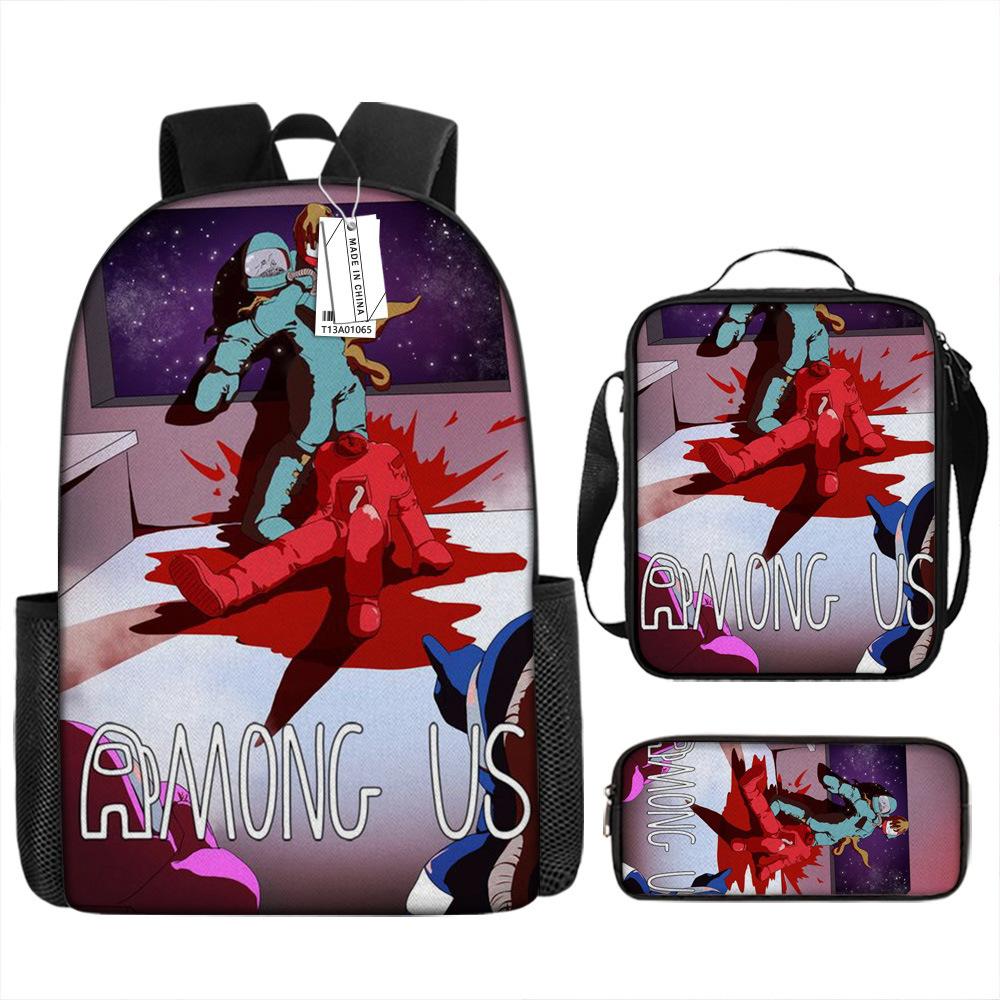 Our Middle School Student Schoolbag Cartoon Schoolbag Children's Backpack Satchel Animation