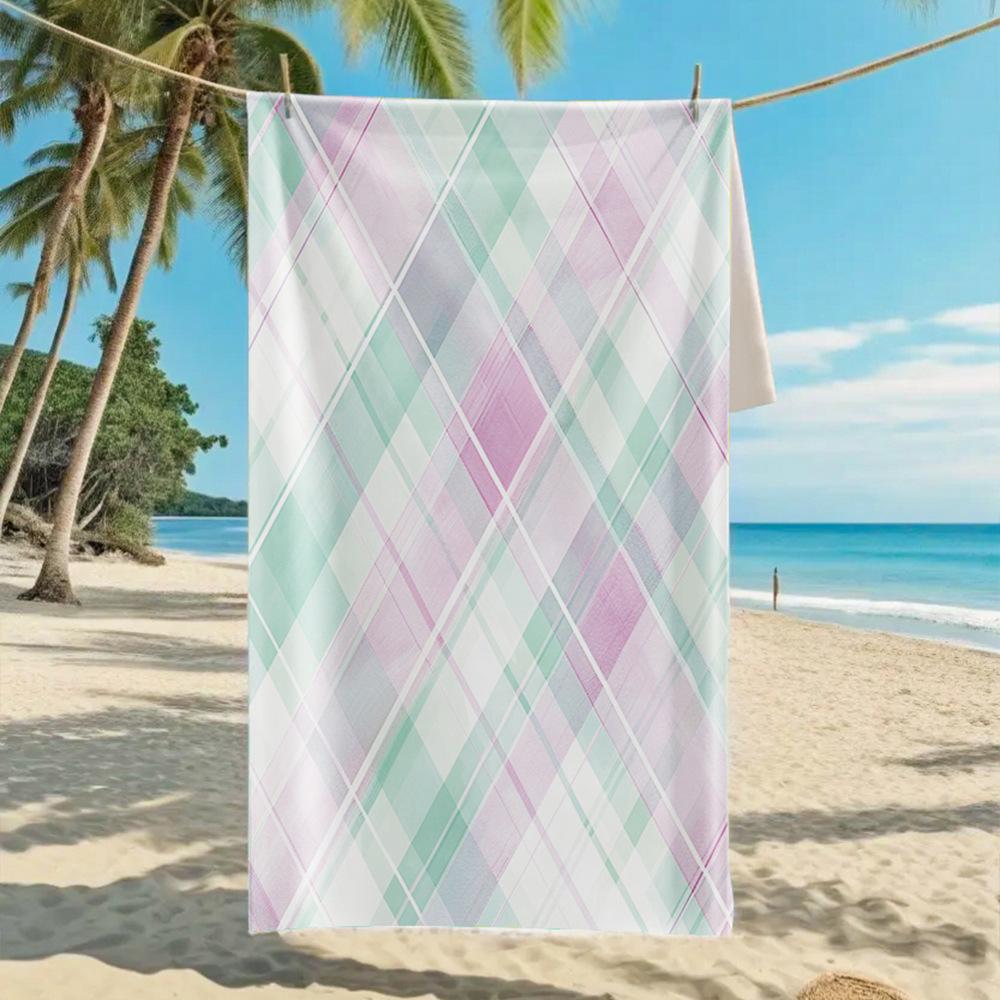 New, Double-sided Velvet Beach Towel, Support Surf Towel, Sports Towel.