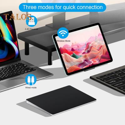 Bluetooth-compatible Wireless Touchpad Ultra-Thin Gesture Control Compact Design Portable Multi-Function Touchpad for Laptop Tablet