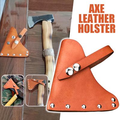 Leder Axt Holster Etui Beilkopf Scheide Praktische Axt Scheide Camping Klingenabdeckung Langlebige Axtkopf Schutzhüllen