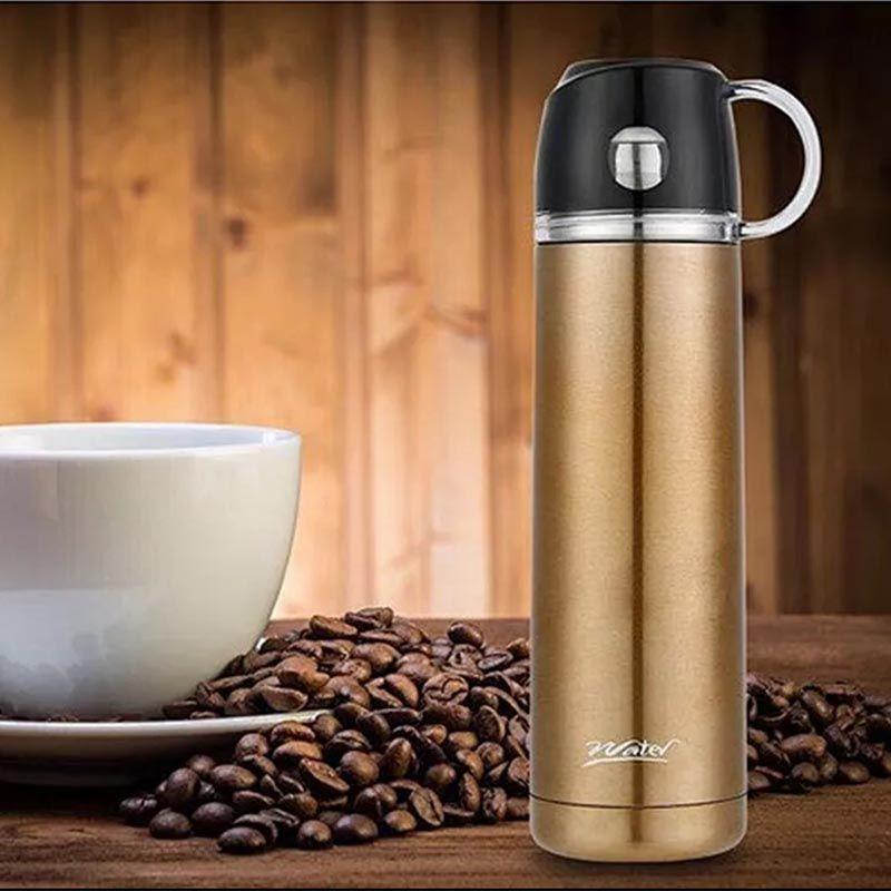 Термокружка большой емкости Термокружка 650 мл Термос Портативный Термос из нержавеющей стали Бутылка для воды Кружка для чая для путешествий Офисный термос 650ml