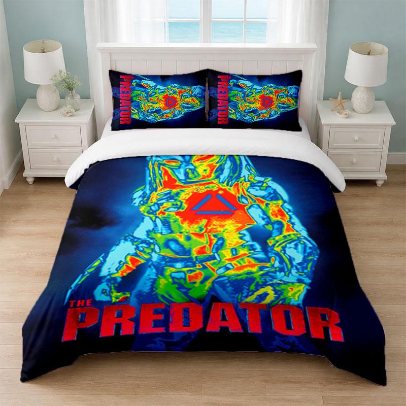 Predator Bedroom 3Pcs Bedding Set Soft Bed Sheet Pillowcases Home Bedding Decoration