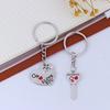 2Pcs/Lot Heart-Shaped Keychain Couple Valentine'S Day Lover Gift Secret Love