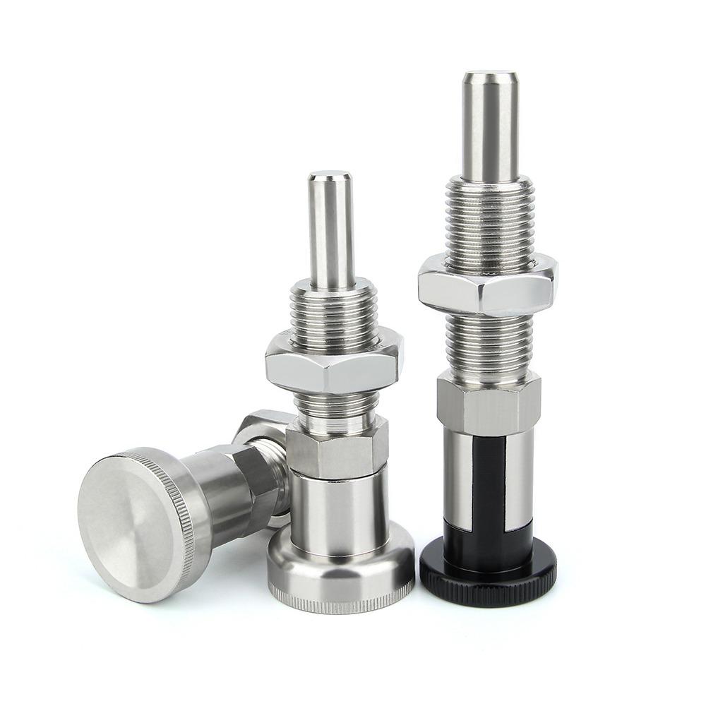 Extended Thread Spring Plunger M16*1.5 Precision Reset/Self-Locking Knob Plunger Indexing Plunger
