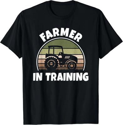 Farmer In Training Tractor Funny Farming Agriculture Gift Unisex T-Shirt
