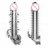 Crystal Silicone Penis Sleeve – Enlarger with Delay Ejaculation Ring, Couples' Sex Toy from Sex Shop, Enhances Intimate Pleasure