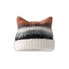 Gradient Striped Bucket Hat Colored Women Beanie Hat Casual Woolen Knitted Hat  Ladies