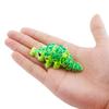 3D Printed Prickly Little Crocodile, Cute Figurine Toy With Movable Joints, Desktop Cute Little Crocodile Ornament