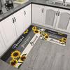 Kitchen, Laundry Room Floor Mats, Bathroom New Flannel Water-Resistant Soft Rug Dust-proof Toilet Treads Home Decorations