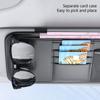 Auto Sonnenblenden Organizer mit mehreren Taschen Ne Sonnenbrillen- & Kartenaufbewahrung Fahrzeug Sonnenblendenetui Tasche PU-Leder Geldbörse