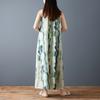 DIMANAF 2026 Plus Size Summer Women  Chiffon Floral Dress Elegant Fashion Lady Sundress Long Dress Casual Sleeveless