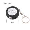 1M Tyre Shaped Plastic Keyring Measurement Tape Measures Soft Ruler Measuring Tools