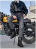 Botas de Motociclismo Unissex - À Prova de Vento, Para Todas as Estações, Sapatos Curtos para Corrida e Touring