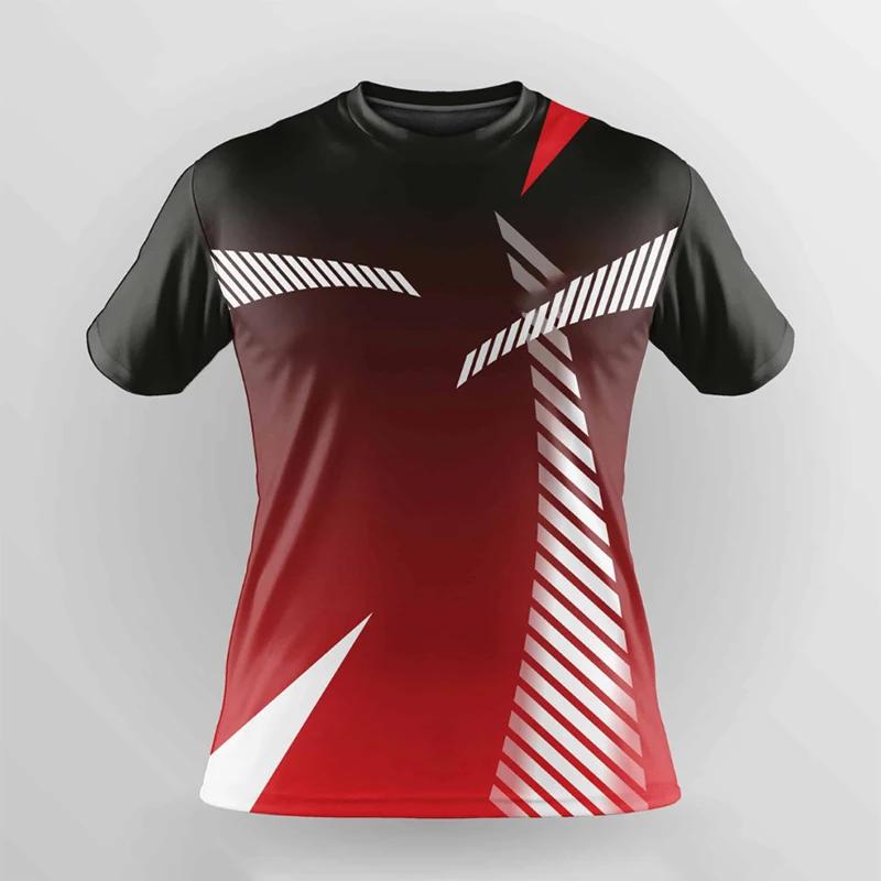 

Летняя теннисная одежда, мужская быстросохнущая футболка, женская тренировочная одежда для бадминтона, бег на открытом воздухе, короткий рукав, топ для мальчиков 6XL