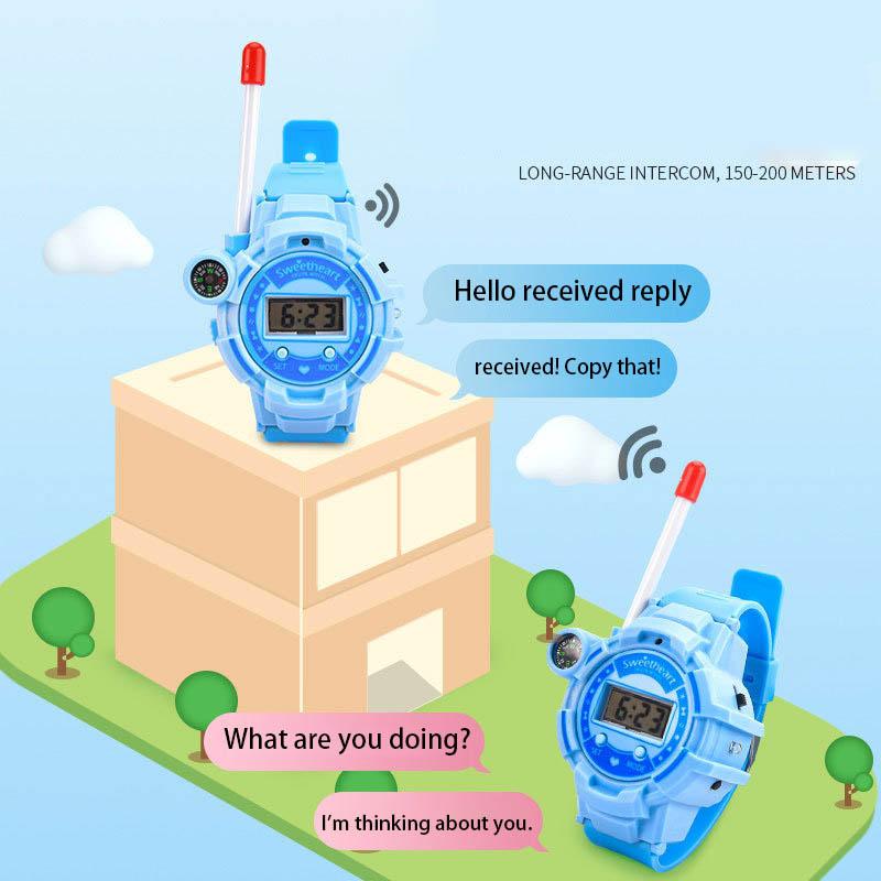 Multi-function Mini Walkie-talkie Watch Toy Children Outdoor Wireless Dialogue Pager Walkie-talkie Electronic Telephone Toy
