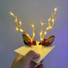 With Led Light LED Christmas Headband Branch Glowing Hair Clip  LED Light Toy