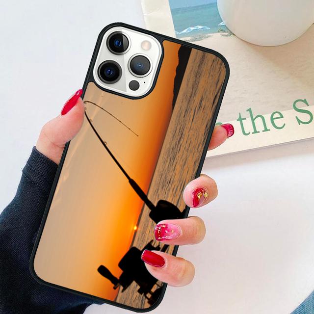 Carp Fish Fishing rod coque Phone Case for iPhone 17 Air 16 15 14 12 13 PLUS 11 PRO MAX coque Cover Fundas