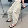 2026 Summer Girls' Mosquito Repellent Loose Pants - Thin, Trendy Yamamoto Style for Medium & Large Children