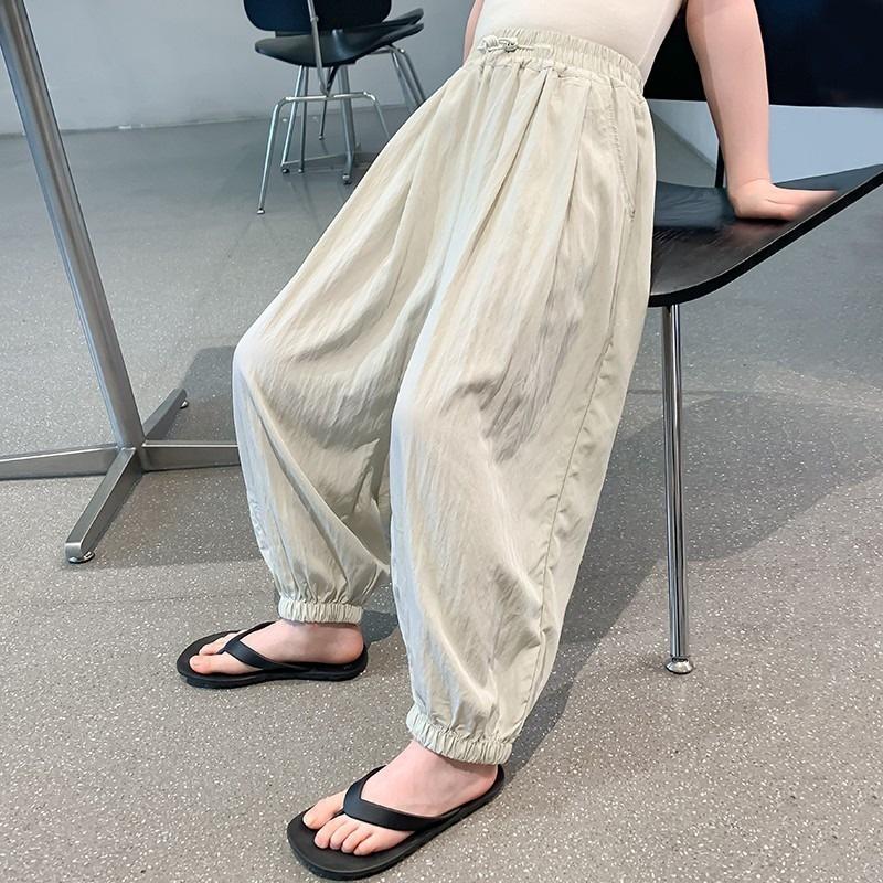 2026 Summer Girls' Mosquito Repellent Loose Pants - Thin, Trendy Yamamoto Style for Medium & Large Children