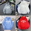 Girl Hoodie With 3d Letter Pattern Thick Fleece Winter Casual Wear For Fall