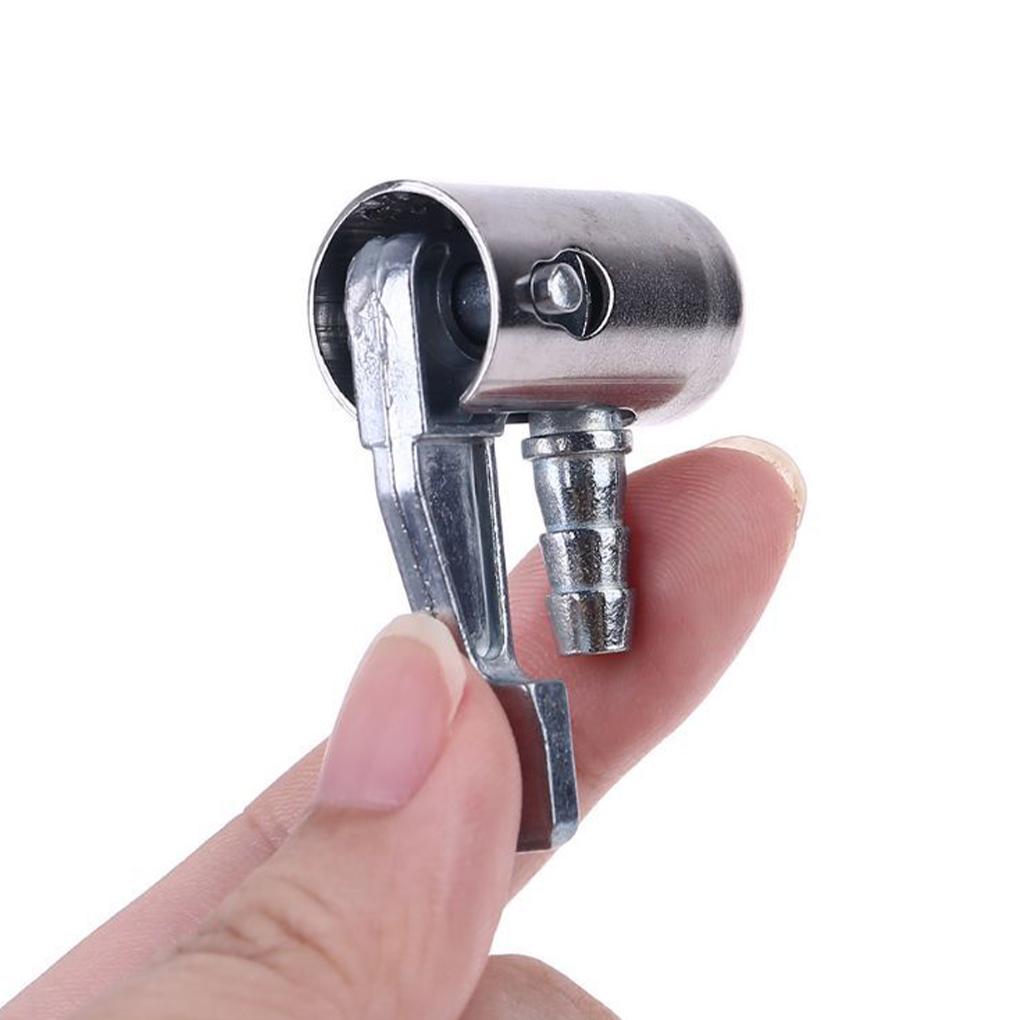 4 Stück Schnell und Einfach Aufblasen mit Aufblasklammer Pumpenfutter Einfach zu Bedienen Reifenaufblasklammer Pumpenklammer Feder