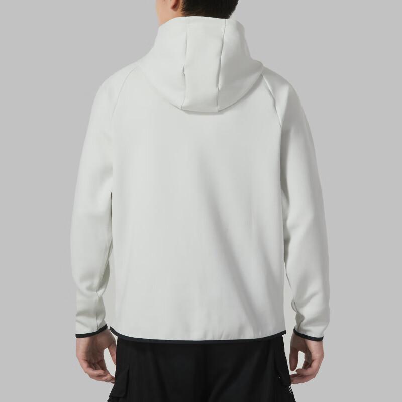Under Armour Hooded Stripe Logo Print Pullover Sweatshirt Men Tops White 1379811-114